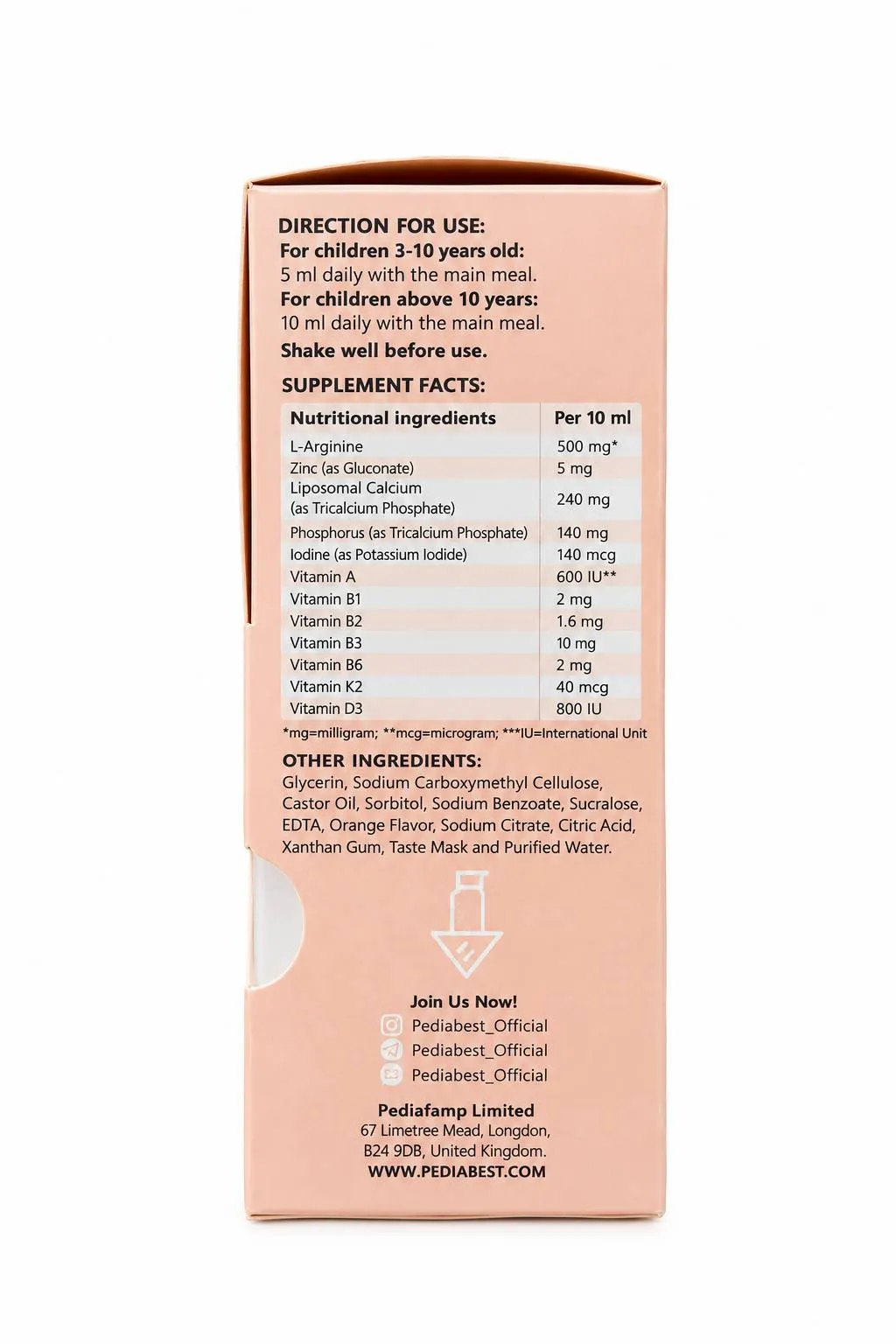 L-arginine pediabest — تصویر 3