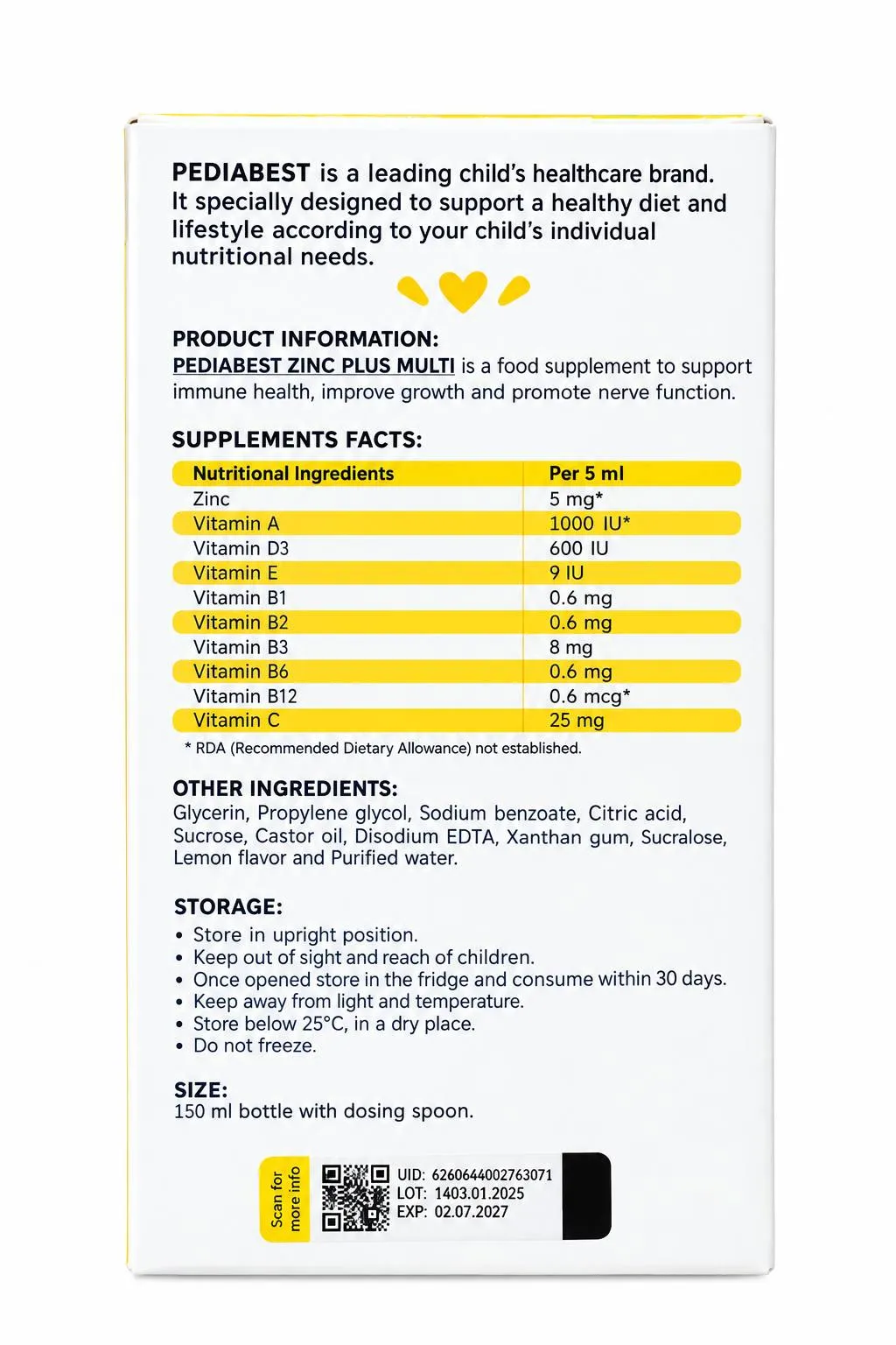 zinc plus multi pediabest — تصویر 3